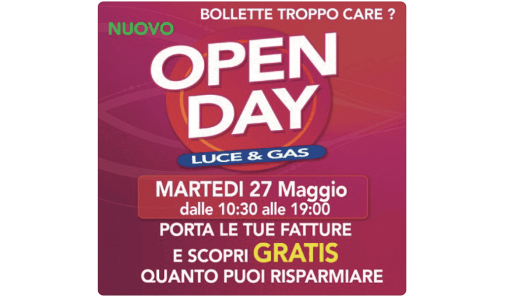 OPENDAY LUCE & GAS